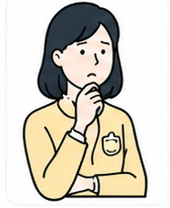 困った表情の個人のお客様のイラスト